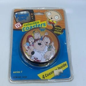 Family Guy Coasters Set Series 1 2004 New Old Stock Sealed